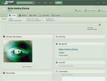 Tablet Screenshot of bella-geisha-donna.deviantart.com