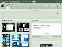 Tablet Screenshot of demonbl4de.deviantart.com
