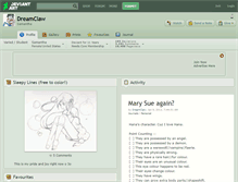 Tablet Screenshot of dreamclaw.deviantart.com