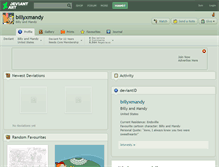 Tablet Screenshot of billyxmandy.deviantart.com