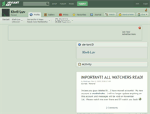 Tablet Screenshot of kiwii-luv.deviantart.com