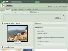 Tablet Screenshot of pepperiam.deviantart.com