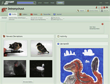 Tablet Screenshot of deinonychusa.deviantart.com