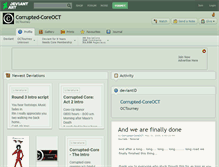 Tablet Screenshot of corrupted-coreoct.deviantart.com