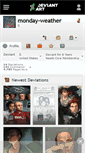 Mobile Screenshot of monday-weather.deviantart.com