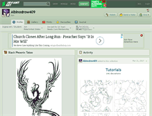 Tablet Screenshot of albinodrow409.deviantart.com