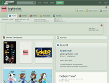 Tablet Screenshot of lu-girls-club.deviantart.com