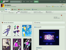 Tablet Screenshot of divided-s.deviantart.com