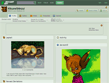 Tablet Screenshot of kitsuneshinzui.deviantart.com