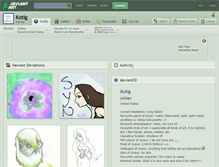 Tablet Screenshot of kotig.deviantart.com