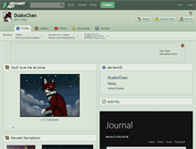 Tablet Screenshot of duskxchan.deviantart.com