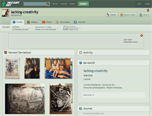 Tablet Screenshot of lacking-creativity.deviantart.com