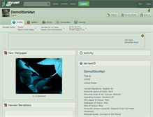 Tablet Screenshot of demolitionman.deviantart.com