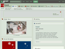 Tablet Screenshot of fcomx.deviantart.com