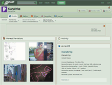 Tablet Screenshot of kianakrisp.deviantart.com