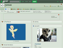 Tablet Screenshot of chainblade.deviantart.com