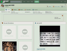 Tablet Screenshot of mjarrett1000.deviantart.com