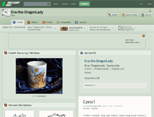 Tablet Screenshot of eva-the-dragonlady.deviantart.com