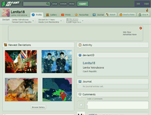 Tablet Screenshot of lenita18.deviantart.com