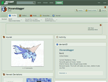 Tablet Screenshot of diceanddagger.deviantart.com