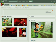 Tablet Screenshot of oney-ng.deviantart.com