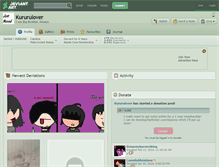 Tablet Screenshot of kururulover.deviantart.com