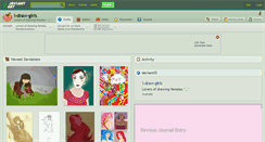 Desktop Screenshot of i-draw-girls.deviantart.com