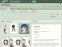 Tablet Screenshot of elyonum.deviantart.com