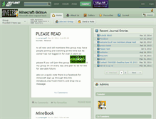 Tablet Screenshot of minecraft-skins.deviantart.com