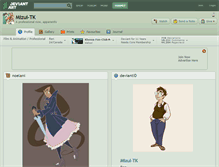 Tablet Screenshot of mizui-tk.deviantart.com