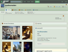 Tablet Screenshot of headlessmaiden.deviantart.com