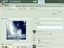 Tablet Screenshot of dordo.deviantart.com