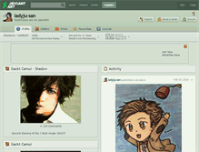 Tablet Screenshot of ladyju-san.deviantart.com