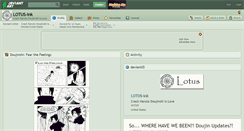 Desktop Screenshot of lotus-ink.deviantart.com