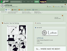 Tablet Screenshot of lotus-ink.deviantart.com