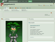 Tablet Screenshot of juanmartincolo123.deviantart.com