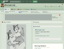 Tablet Screenshot of belly-pain-club.deviantart.com