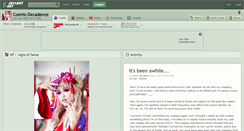 Desktop Screenshot of cosmic-decadence.deviantart.com