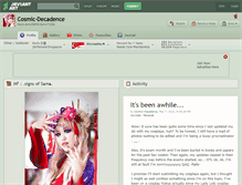 Tablet Screenshot of cosmic-decadence.deviantart.com