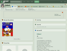 Tablet Screenshot of hullard.deviantart.com