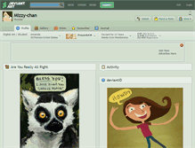 Tablet Screenshot of mizzy-chan.deviantart.com