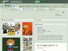 Tablet Screenshot of kit1414.deviantart.com