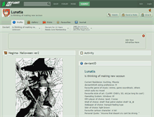 Tablet Screenshot of lunatia.deviantart.com