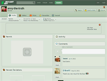 Tablet Screenshot of envy-the-truth.deviantart.com