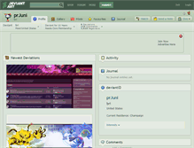 Tablet Screenshot of prjuni.deviantart.com