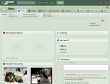 Tablet Screenshot of dibbo.deviantart.com