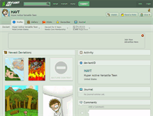 Tablet Screenshot of havt.deviantart.com