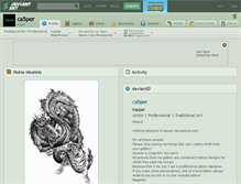 Tablet Screenshot of ca5per.deviantart.com
