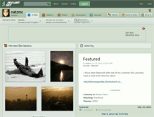 Tablet Screenshot of natzmc.deviantart.com