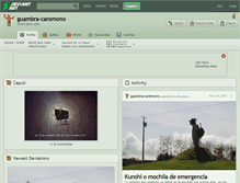 Tablet Screenshot of guambra-caremono.deviantart.com